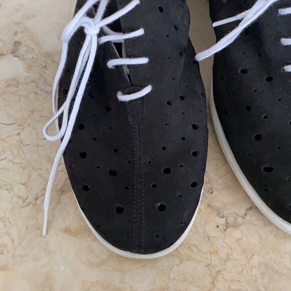 Flexx Run Crazy Too Leather Lace Up Wedge Shoes - Picture 6 of 10